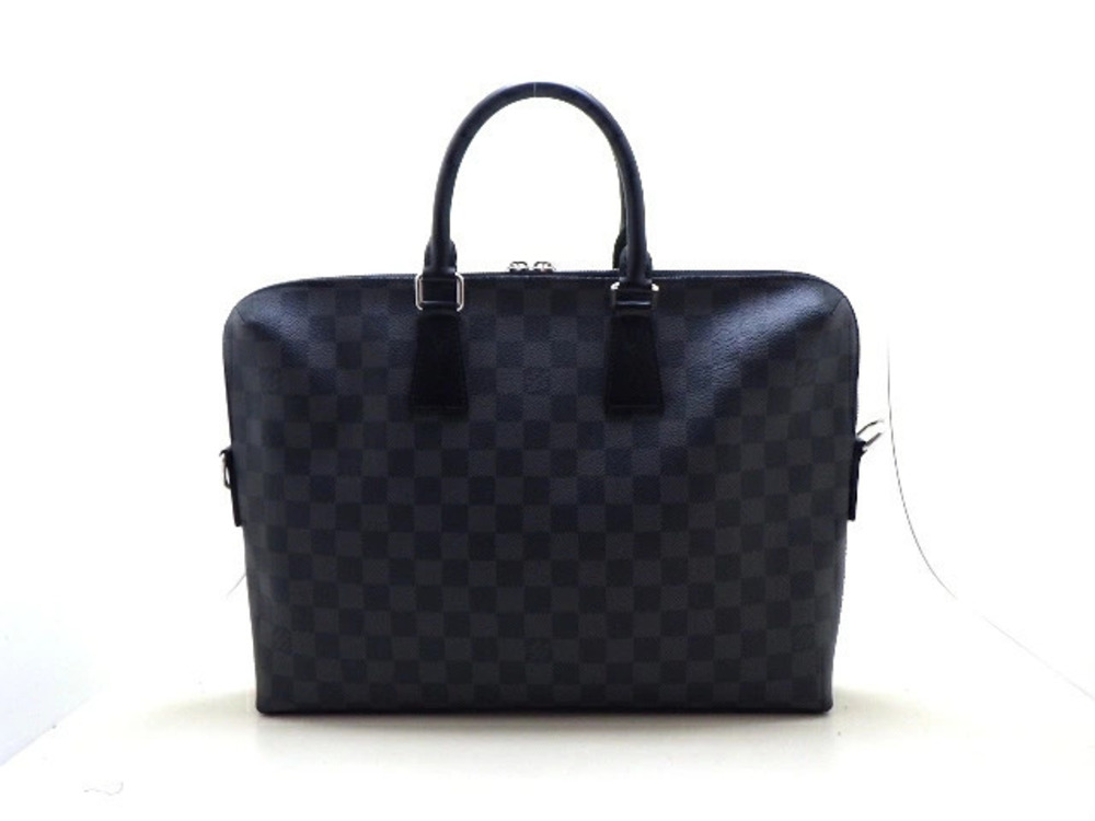 LOUIS VUITTON PDJ Damier Graphite Black Business Bag